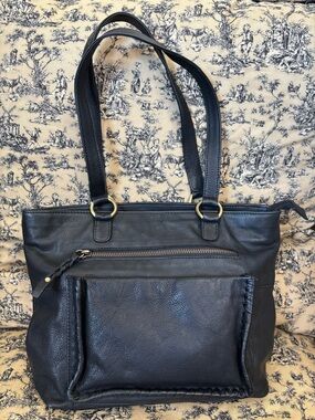 Great American Leather works Black Leather Shoulder Bag - Women's